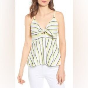 NWT Cupcakes and Cashmere Cerria Striped Top in Citrus